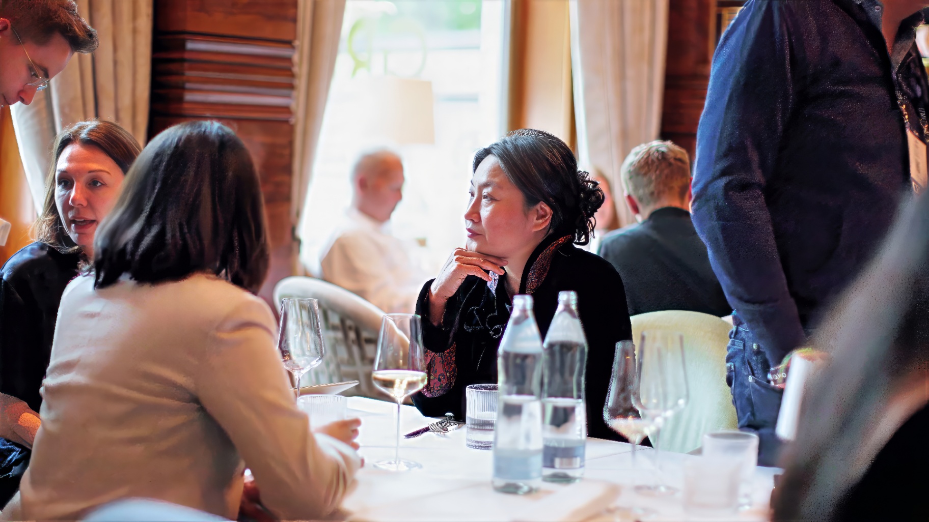 A candid conversation at the table